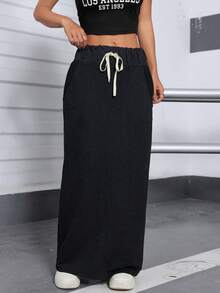 Women Skirts - 黑色 - 查看 2