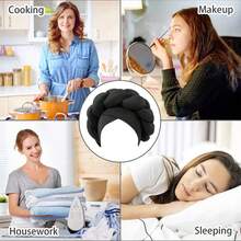 Women's Turbans Solid Color African Exaggerated Style Handmade Twisted Milk Silk &  Braid Cap, Casual Comfortable Daily Headscarf Hat