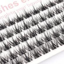 Fluffy Lash Extension Faux Mink Thick Cluster Eyelash Extensions 80D 10-16mm Lash Clusters Individual Volume Look Lash Extensions DIY Clusters Lashes Extension At Home - C - View 3