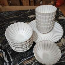 6 piezas de tazones de cerámica con estilo japonés, con acabado de esmalte agrietado