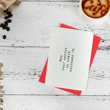 我最喜歡的地方是在你懷中用賀卡給先生、太太、男友和女友驚喜 - 紅色 - 查看 7