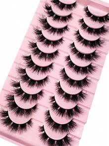 New Cluster Lashes Extensions Natural Individuals Cat Eye Wispy False Eyelashes Soft DIY Lashes Natural Look Like Eyelash Extensions 15MM 5D Fluffy Lashes 10Pairs - Natural Lashes - View 5
