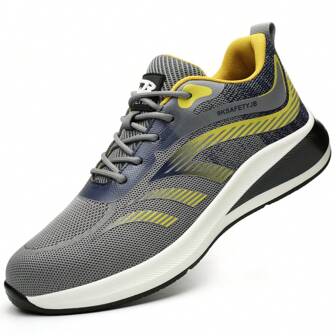 New Fashion Breathable Anti-Smashing Anti-Piercing Wear-Resistant Shoes, Lightweight & Comfortable Work Shoes