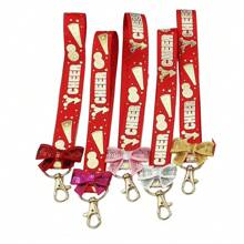 5pcs Cheerleader Keychain With Bowknot & Ribbon, Cheerleading Gift - Multicolor - View 11