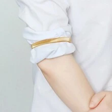 1pc/2pcs/3pcs/6pcs Men Elasticated Arm Band Unisex Elasticated Shirt Sleeve Holder Stretchy Elastic Metal Sleeve Garters Clothing Accessories Metal Decorative Bracelet - Multicolor - View 5