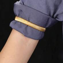 1pc/2pcs/3pcs/6pcs Men Elasticated Arm Band Unisex Elasticated Shirt Sleeve Holder Stretchy Elastic Metal Sleeve Garters Clothing Accessories Metal Decorative Bracelet - Multicolor - View 3
