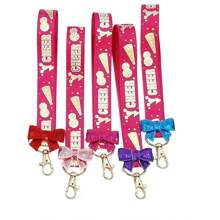 5pcs Cheerleader Keychain With Bowknot & Ribbon, Cheerleading Gift - Multicolor - View 29