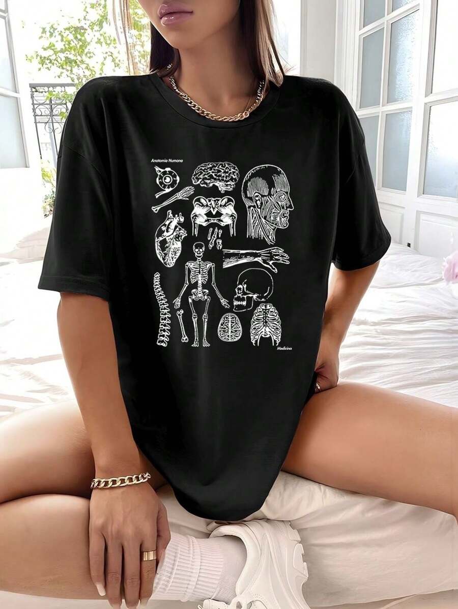 Women T-Shirts - 黑色 - 查看 1