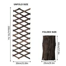 Expanding Divider Wooden Trellis Climbing Plants Support Panel Screening Lattice Garden Wall Fence - Brown - View 8