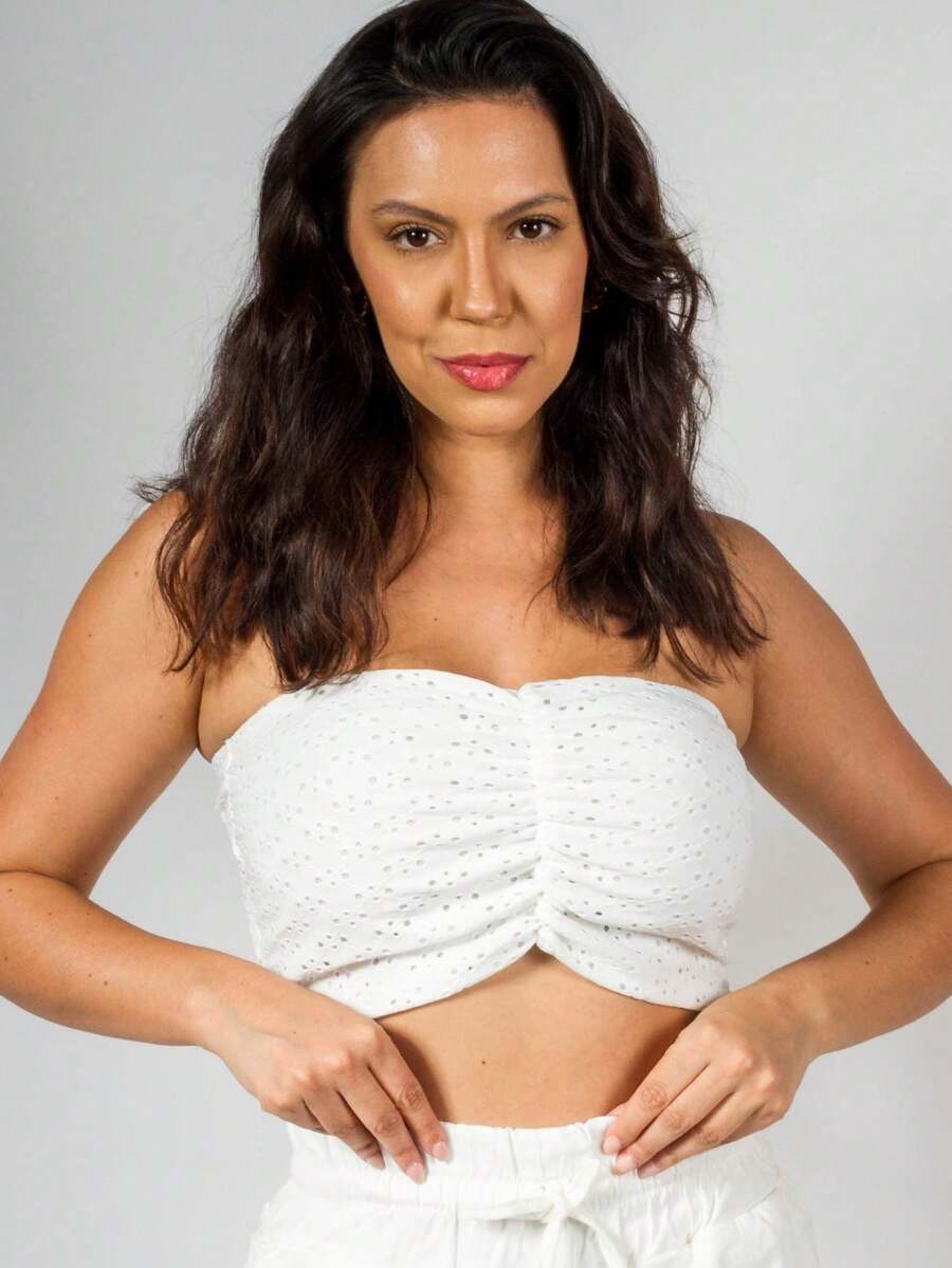 Women Tops - 白色 - 查看 1