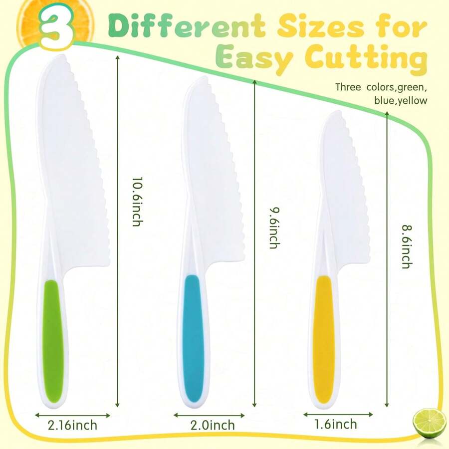 5pcs Montessori Toddler Kitchen Tools Set Children's Cooking Playset Child Safe Knife Set