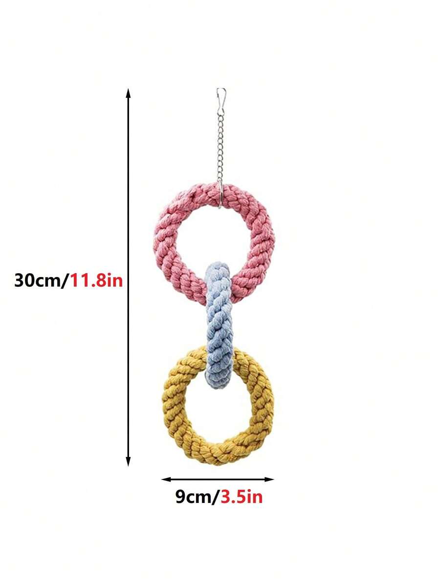 1pc Random Colored Hanging ThreeLoop Climbing Rope Toy Flying Squirrel