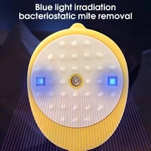 蒸氣刷 - 3合1貓咪蒸汽刷，矽膠按摩梳理刷可充電除毛和梳理工具 - USB充電寵物配件 - 黃色 - 查看 5