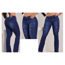 Women Jeans - 藍色 - 查看 1