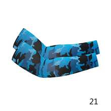 1双时尚牛奶丝防晒男士袖套，适合户外活动，男士礼物 - 彩色 - 查看 10