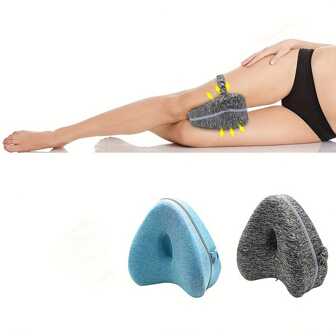 1pc Orthopedic Side Sleeping Pillow - Innovative Leg Positioner With Clip For Waist Support & Maternity Shaping - Ultra-Comfortable Leg Cushion For Sleep