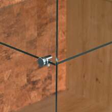 KOMHTOM Witryna stojąca (z oświetleniem LED, 3 drzwiami i szklaną półką) Witryna z regulowanymi półkami, 78x40x150cm