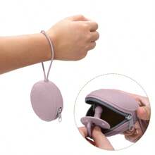 PopLittleOne 1 Máy Tính Silicon Cho Bé Núm Vú Giả Giá Đỡ 100% Cho Bé Silicon Mềm Hộp Đựng Hộp Núm Vú Giả Ốp Lưng Túi Dành Cho Trẻ Sơ Sinh Phụ Kiện - Màu Hồng baby - Xem 6