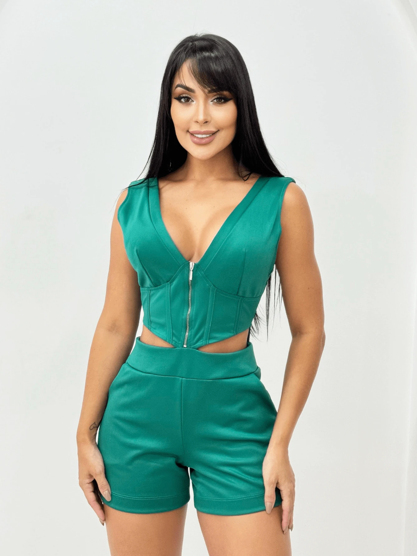 Women Jumpsuits - 薄荷綠 - 查看 1