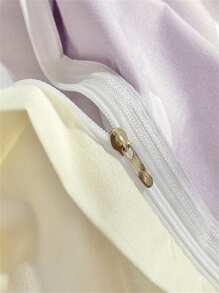 1pc Cute Polyester Heart Pattern Single Duvet Cover, Suitable For Student Dormitory, Multi-Color