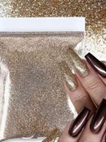 4bag/Set Sparkling Gold Silver Glitter Powder Nail Decoration Chrome Pigment 0.2mm Loose Sequins Nails Art Accessories