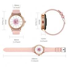 女性智能手錶，1.09''健康追踪器，活動追踪器，心率監測，睡眠監測，卡路里計算，計步器，禮物 - 金色 - 查看 7