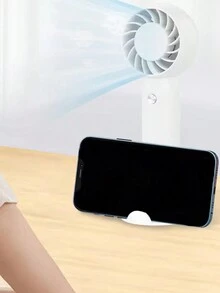 1入組USB可充電手持式電腦散熱風扇 - 白色 - 查看 5