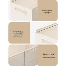 1pc Expandable Cabinet Storage Box, Drawer-Type Desktop Snack & Small Item Organizer For Kitchen, Deep Drawer Storage Container,Storage,Kitchen Organiser,Kitchen Items,Room Decor,Home Decor. - Multicolor - View 7