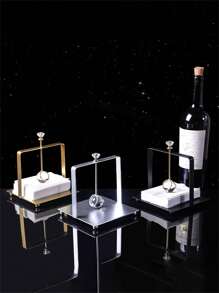 1pc Iron Square Frame Paper Weight Holder For Dining Room/Hotel, European Stylehome Decor,School Supplies
