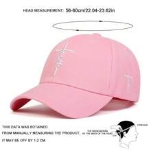 1 pièce Casquette de baseball à lettre brodée 'Faith' pour homme, à la mode, protection solaire, réglable, convient pour les voyages de printemps/automne, les fêtes à la plage