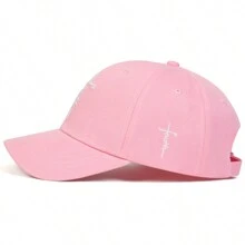 1 pièce Casquette de baseball à lettre brodée 'Faith' pour homme, à la mode, protection solaire, réglable, convient pour les voyages de printemps/automne, les fêtes à la plage