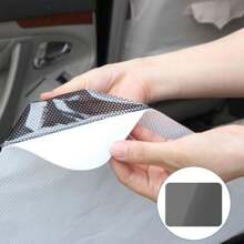 2pcs Car Sun Shades Film Window Shield With Small Holes Black PVC Sunshade - Black - View 4