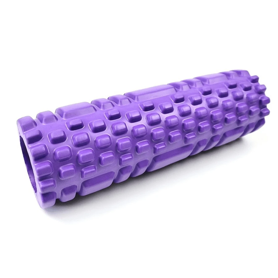 30CM Mini Purple Hollow Yoga Post EVA Foam Roller Muscle Calf Shoulder
