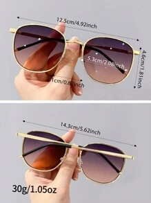 Gafas de moda ovaladas al estilo de celebridades de internet coreanas - A - Ver 4