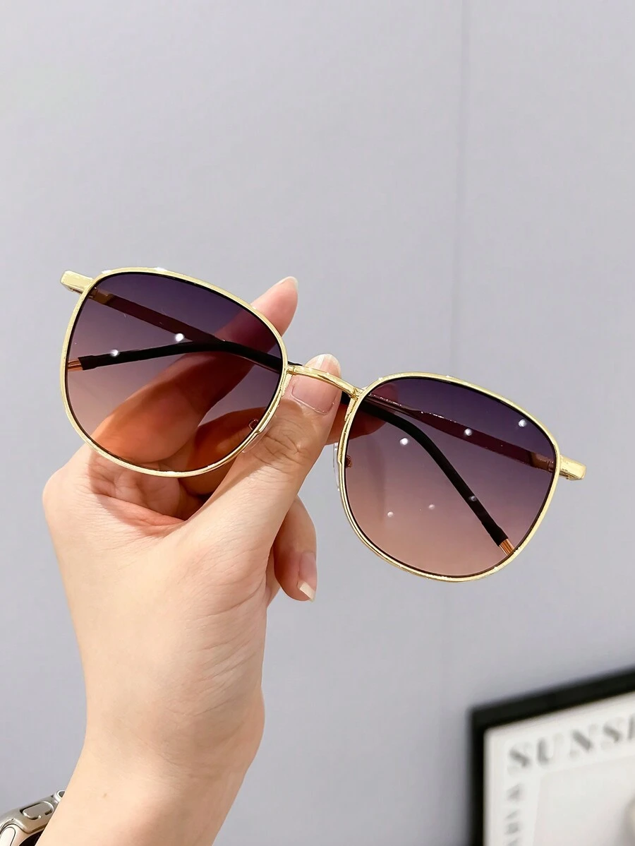 Gafas de moda ovaladas al estilo de celebridades de internet coreanas - A - Ver 1