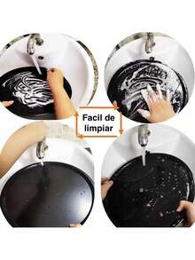 Set Molde 3 piezas Sartén Para Pizza Hondo Antiadherente Kit Charola Acero Horneado Deny Toys Cocina - Albaricoque - Ver 3