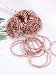 Scrunchies multicolor clásicos y sencillos para mujeres, adecuados para uso diario e ideal como regalo para amigos, accesorios para el cabello, coleta, ligas para el cabello, cuerda para el cabello, coleteros, accesorios para la cabeza - Multicolor - Ver 12