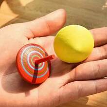 10pcs Random Style Wooden Rainbow Fidget Spinners For Tabletop Stress Relief, Party & Gathering - Multicolor - View 8