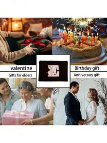 1 件芭蕾女孩卡通首字母图案化妆包，化妆包，便携式化妆品收纳袋，送给女孩的礼物化妆盒手拿包，轻便储物袋，旅行必需品旅行盥洗袋个性化字母包零食包时尚物品收纳袋毕业生日礼物女士化妆包 - 黑色 - 查看 4