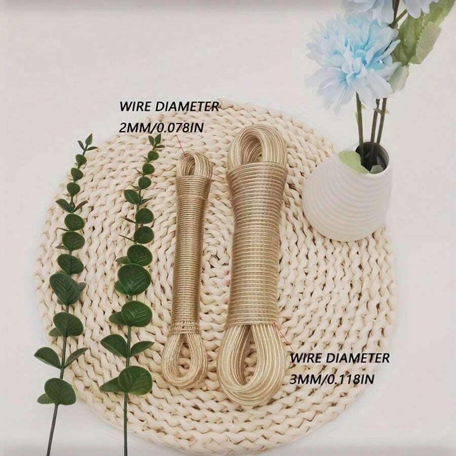 Outdoor Travel Wire Clothesline Cover, PVC PlasticCoated Drying Line