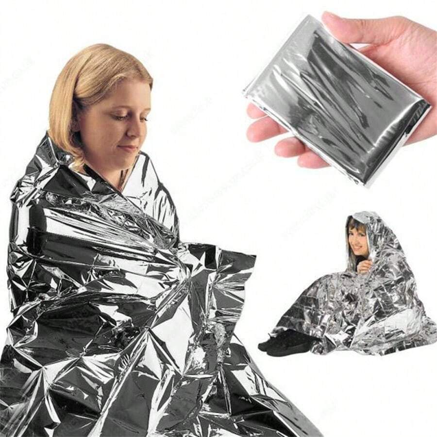 1pc Emergency Blanket Outdoor Survival Rescue First Aid Foil Thermal