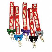 5pcs Cheerleader Keychain With Bowknot & Ribbon, Cheerleading Gift - Multicolor - View 21