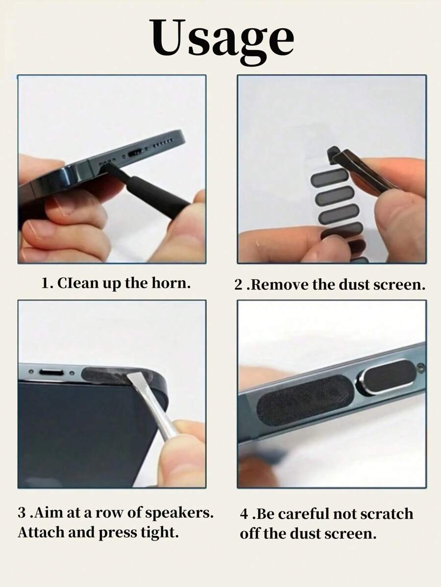 Multiple In One Charging Port Cleaning Kit For Smartphones With Dust Plug For Speaker And