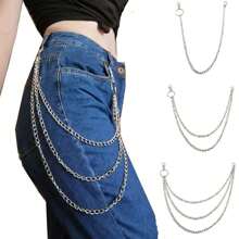 Jeans Chain Accessory Waist Chain Decoration Pants Hanging Metal Chain Decoration Summer, School
