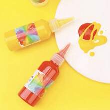 12色水彩筆套裝，每種顏色瓶裝均為60ml，附帶1個收納盒，套裝包括12色60ml升級版彩筆、15根筆刷、1個調色盤、12色彩筆+10根筆刷+1個收納盒+1個調色盤及其他4種尺寸的繪畫工具，每瓶長4.88英寸，可洗水，適用於繪畫塗鴉、手印藝術學生，總有一個產品能滿足您 - 彩色 - 查看 9