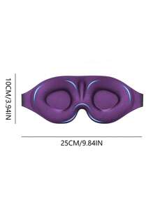 Mặt nạ ngủ ba chiều 3D, mặt nạ che mắt không đè lên mắt, mặt nạ mắt thoáng khí khi đi du lịch, mặt nạ mắt tích hợp cánh mũi bằng bọt nhớ đàn hồi, mặt nạ mắt có thể điều chỉnh, mặt nạ mắt giảm mệt mỏi khi ngủ cho học sinh - Màu tím - Xem 5