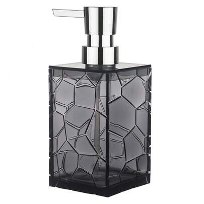 1 件方形黑色亚克力皂液器，适用于浴室台面或厨房 - 可再填充洗手液和洗洁精浴室装饰秋季装饰返校