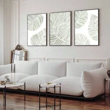 3 Bộ tranh treo tường cây xanh, tranh in thực vật màu nước, tranh treo tường phòng ngủ nhẹ nhàng, trang trí tường phong cách Bohemian, tranh canvas treo tường phòng khách, tranh in treo tường, không khung - Nhiều màu - Xem 6