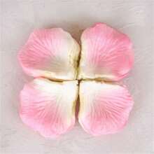 500 片丝绸玫瑰花瓣，适用于情人节、浪漫之夜、婚礼、求婚周年纪念花卉装饰，人造无纺布花瓣，适用于浪漫之夜，