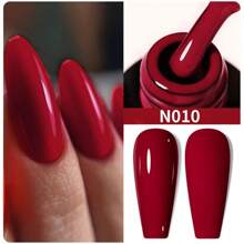 XEIJAYI 1瓶7.3毫升凝膠指甲油,法式指甲油,浸泡式紫外線光固化凝膠指甲油,美術設計美甲沙龍diy沙龍凝膠 - 紅色 - 查看 1